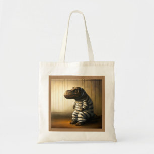 T Rex in de gevangenis Tote Bag