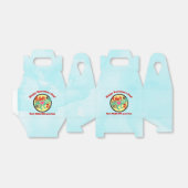 T-Rex in een top Hat Rawr betekent dat ik van je h Bedankdoosjes (Uitgevouwen)