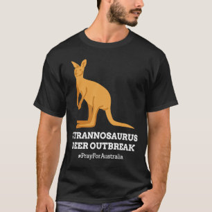 T Rex Kangaroo Tyrannosaurus Deer Australia Humor T-shirt
