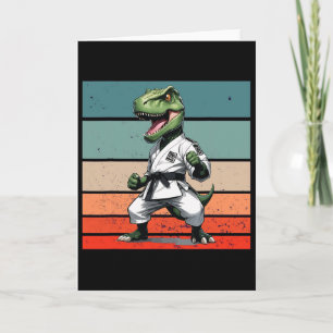 T.rex Karate Gi Zwarte Riemen Felle Machtige Stanc Kaart