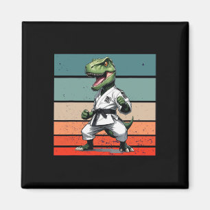 T.rex Karate Gi Zwarte Riemen Fierce Krachtige Hou Magneet