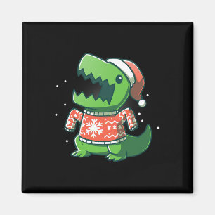 T-Rex Kerst Fun Dinosaurus Lelijke saurus Magneet