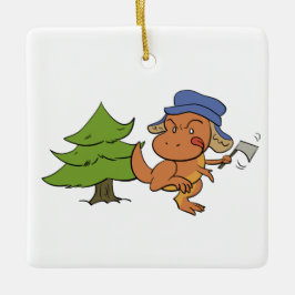 T. Rex kerstboom Shopping Ornament