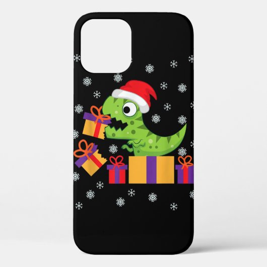 T-Rex kerstcadeau Funny Dinosaur Ugly Kerstmis Case-Mate iPhone Case (Achterkant)
