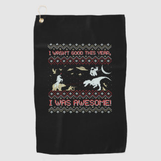 T-Rex Kerstmis Golfhanddoek