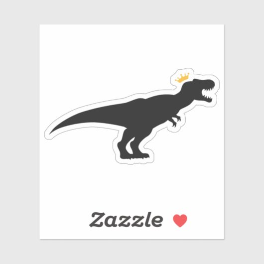 T-Rex King Sticker (Vel)