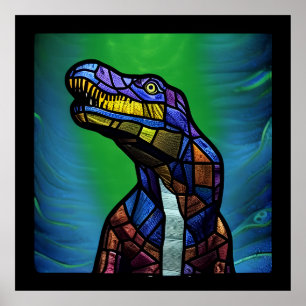 T-Rex koning der dinosaurussen Poster