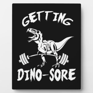 T-Rex, krijgen Dino pijn, grappig, Cartoon, traini Fotoplaat