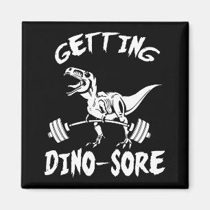 T-Rex, krijgen Dino pijn, grappig, Cartoon, traini Magneet