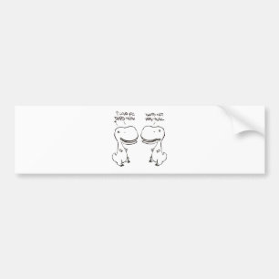 T-rex-liefde Bumpersticker