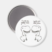 T-rex-liefde Magneet (Voorkant / Achterkant)