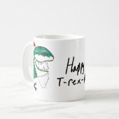 T-Rex-Mas Christmas Mug (Devant gauche)