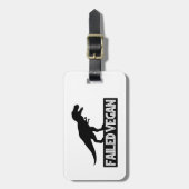 T-Rex mislukt Vegan Bagagelabel (Voorkant verticaal)