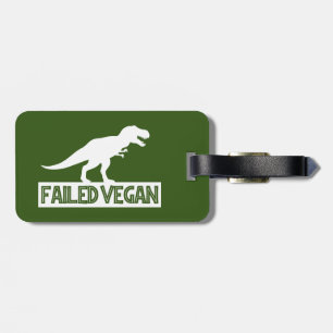 T-Rex mislukt Vegan Bagagelabel
