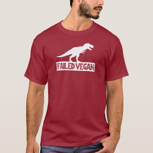 T-Rex mislukt Vegan T-shirt (Voorkant)