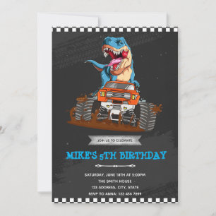 T rex monster truck thema kaart