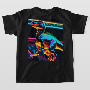 T-Rex Neon Dinosaurus Kinderen Basic T-Shirt
