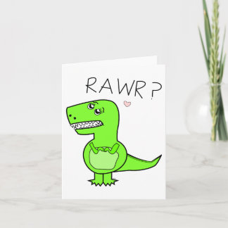 T-Rex Notecard Kaart
