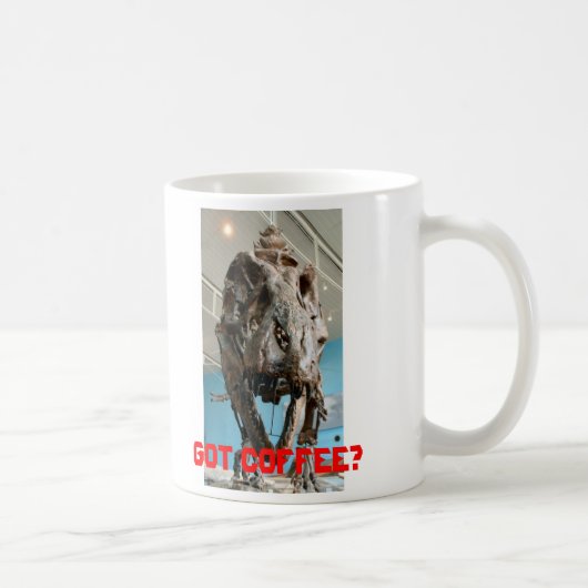 T-Rex, obtenu le café ? - tasse (Droite)