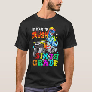 T Rex op Monster Truck - Im klaar om zesde G te ve T-shirt