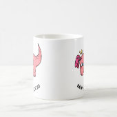 T-Rex Pâques Mug de lutte (Centre)