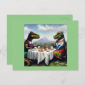 T Rex Picknick Briefkaart (Voorkant / Achterkant)