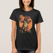 T Rex playing Basketball Coach Dino Trex Rex Sport T-shirt (Voorkant)