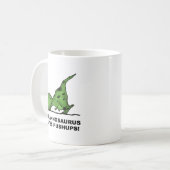 T-Rex Pushups Grappige Mok (Voorkant links)