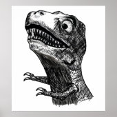 T-Rex Rage Meme - Poster (Voorkant)
