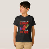 T-Rex Ranch Park Ranger T-Shirt pour enfants noirs (Devant entier)
