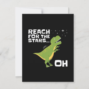 T-Rex Reach voor de Stars Funny Short Arms Briefkaart