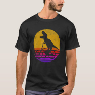 T Rex Riding Bike Trex Dinosaur Bicycle Rider T-shirt