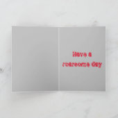 T-rex Roarsome Dad Retro Kaart (Binnen)