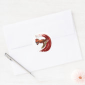 T reX Ronde Sticker (Envelop)