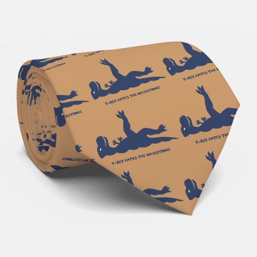 T-Rex-rugslag Stropdas (Opgerold)