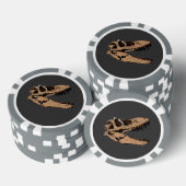 T-Rex schedel Pokerchips (Opstapeling)