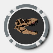 T-Rex schedel Pokerchips (Achterkant)