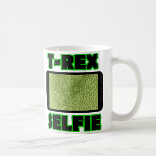 T-Rex Selfie Armoiries Courtes Dinosaure Mug
