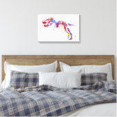 T Rex skelet Canvas Afdruk (Insitu (Slaapkamer))
