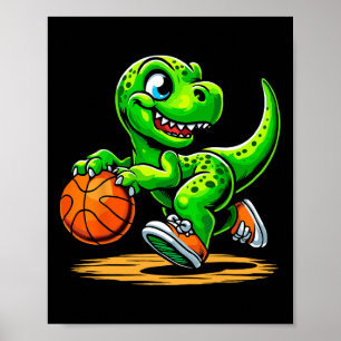 T-rex Skelet Speler Dinosaurus Poster