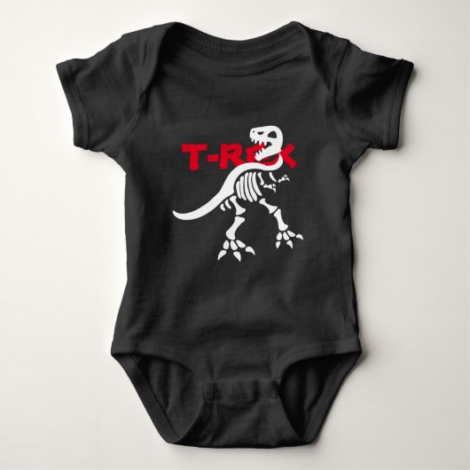 T-rex Skeleton Romper (Voorkant)