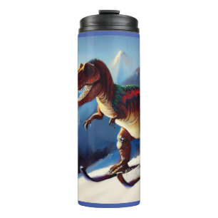 T Rex Skiën Thermosbeker