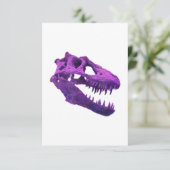 T-Rex Skull Dino Bones Fossil Dinosaur Tyrannosaur Bedankkaart (Staand voorkant)