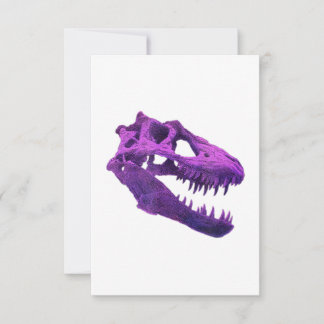 T-Rex Skull Dino Bones Fossil Dinosaur Tyrannosaur Bedankkaart
