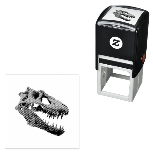 T-Rex Skull Dino Botten Fossil Dinosaur Tyrannosau Zelfinktende Stempel (In situ)