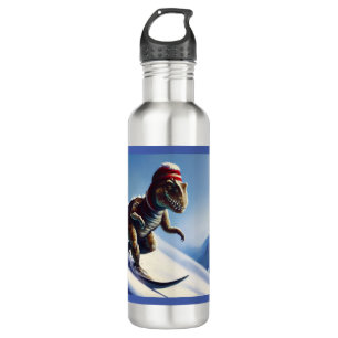 T Rex Snowboarden Waterfles