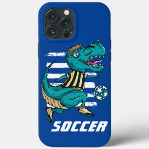 T-Rex Soccer Player-poorten iPhone 13 Pro Max Hoesje