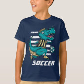 T-Rex Soccer Player Sport T-Shirt (Devant)
