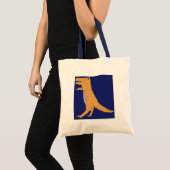 T. Rex sur sac bleu (Devant (produit))