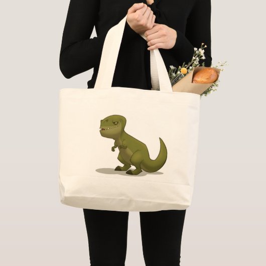 T-Rex-tas Grote Tote Bag (Voorkant (product))